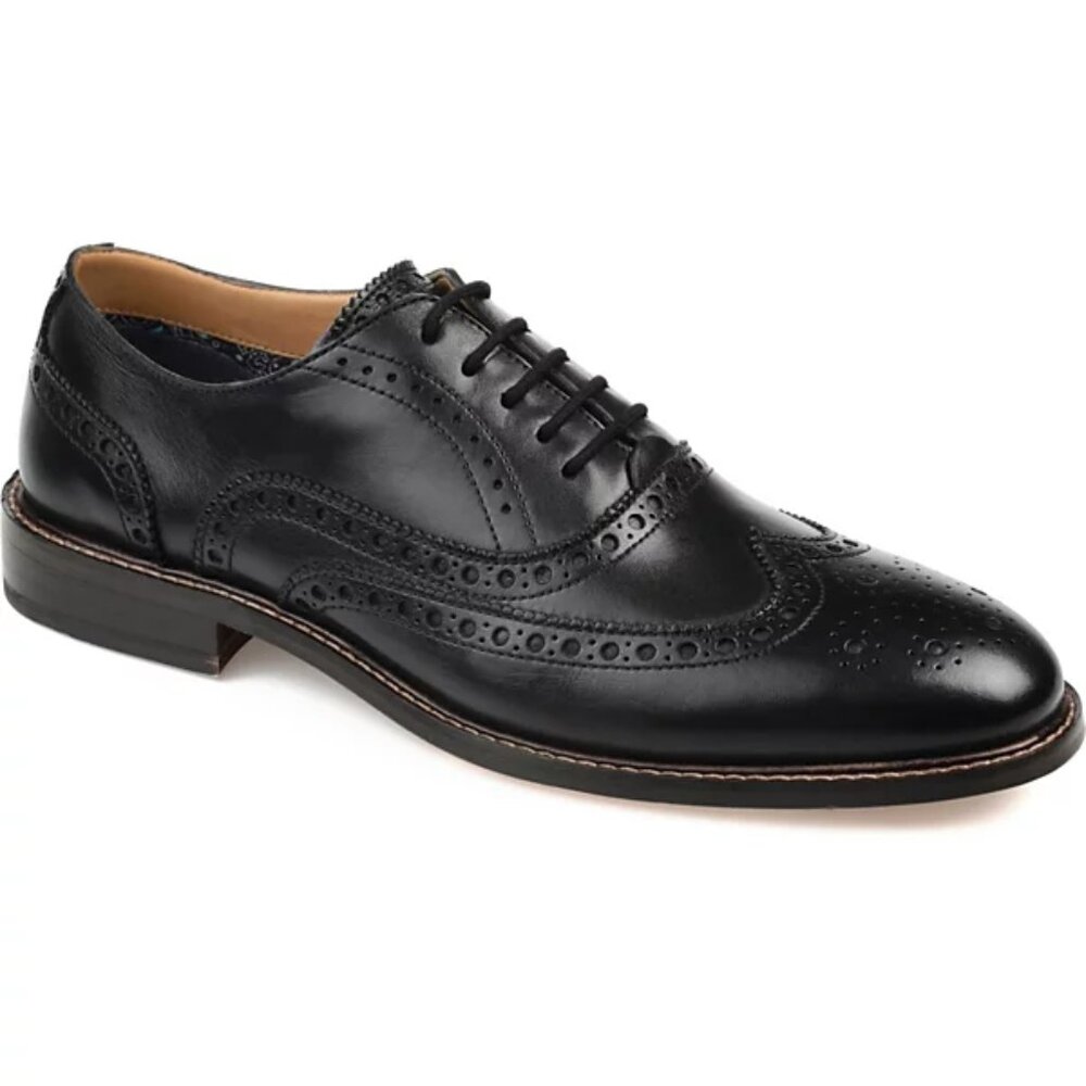 Thomas & Vine Men's Franklin Wingtip Oxford Dress Shoes WIDE
